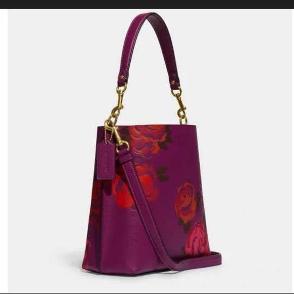 Coach Mollie Bucket 22 With floral print and charm - Picture 8 of 13